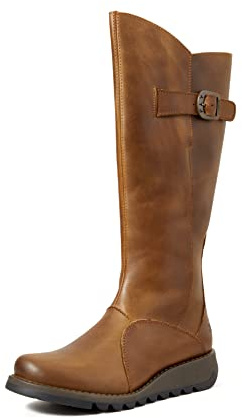 Fly London Mol 2 Bottes zippées Femme, Marron Camel, 40 EU
