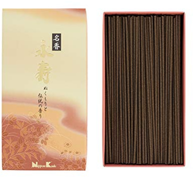 nippon kodo 22051 Eiju Meiko kanel och bärnsten brun rökelse 16 x 8,5 x 3,5 cm