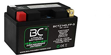 BC Lithiumbatterien BCTZ14S-FP-S LiFePO4 Lithium Motorradbatterie, Black
