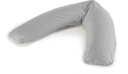 Theraline Bezug für das Komfort Stillkissen 180 cm Dessin, 42 Grau