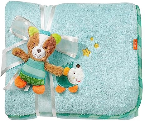 Fehn Kuscheldecke Fuchs - Kuschelige Schmusedecke als Babydecke - Schmusetuch & Krabbeldecke für Kinderwagen und Babyschale - ideales Schnuffeltuch und Erstlingsdecke - Für Babys ab 0+ Monaten