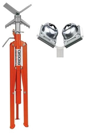 RIDGID 33531 Jeu de têtes à rouleau pour servante en V VJB-1, servante de tubes haute VJ-99 avec tête à rouleau BTH-9 d'une capacité de tuyau de 300 mm