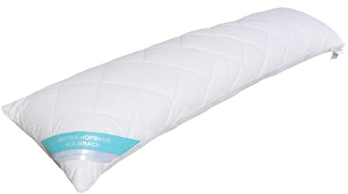 Betten Hofmann Relax Orthopädisches Seitenschläferkissen Lagerungskissen Stillkissen 40 X 140 cm mit Reißverschluß, Füllung regulierbar, waschbar, Bezug Baumwolle