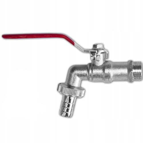 Bradas GKK033419 Profi Geka Auslaufhahn Messing - PN 10 3/4 Zoll Auslaufventil, Kugelhahn Wasserhahn, Silber, 3 x 5 x 2 cm