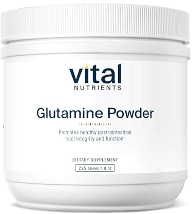 Vital Nutrients Glutamine Powder - Healthy Gastrointestinal Tract Function - Gluten, Dairy, Soy Free - Non-GMO - 225g/8 oz L-Glutamine Powder
