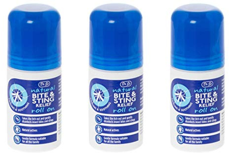Dr J's BITE & Sting Relief Roll On with Witch Hazel & Aloe Vera, 3 x 50 ml