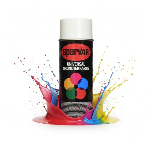 SparVar 6013152 Weiß, Lackspray Grundierung, 400 ml, (1er Pack)