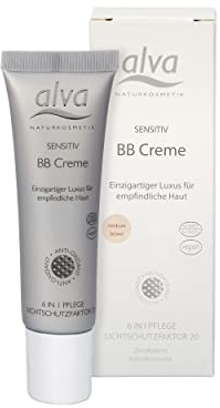 alva® Naturkosmetik - Sensitiv BB Creme - Medium Brown - 1er Pack 30 ml