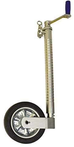 leisure MART Heavy duty telescopic trailer ribbed/serrated Jockey Wheel 48mm with 230mm wheel Pt no. LMX2661