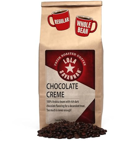 Lola Savannah Chocolate Creme Whole Bean Caffeinated Coffee, 2lb