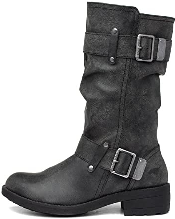 Rocket Dog Trumble, Botas de Motociclista Mujer, Negro (Black AG7), 38 EU