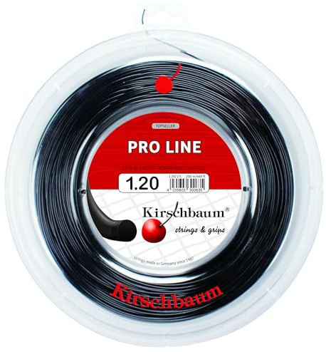 Kirschbaum Pro Line No. Ii 200M Schwarz Tennis Saitenrolle 200m Monofil Schwarz 1,20