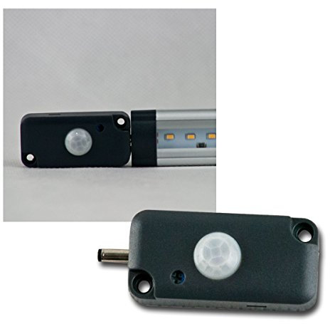 Bewegungsmelder 12V für Unterbauleuchte CT-FL Sensor Schalter - Detektion 120° 2m Reichweite 12Volt 1,25A