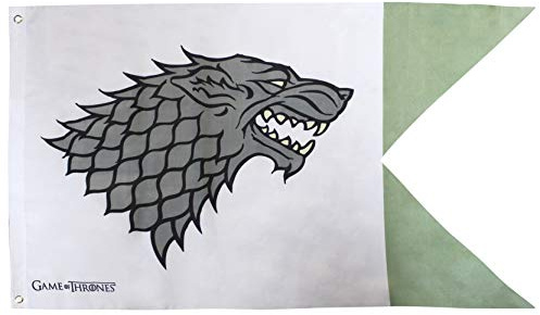 ABYSTYLE - GAME OF THRONES - Flagge - Stark (70x120), Weißgrün