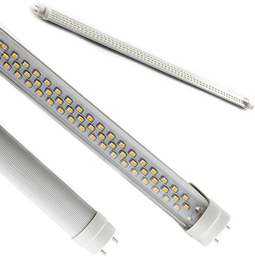 TUBO NEON LED SMD DA 60CM TRASPARENTE CON ATTACCO T8 DA 11W = 100W NEON TRADIZIONALE, LUCE BIANCO FREDDO 6000-6500K 1200 LUMEN ALTA LUMINOSITA' DURATA FINO A 50.000 ORE FUNZIONAMENTO A 220V SENZA BISOGNO DI STARTER E REATTORE