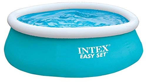 INTEX 28101EH Easy Set Aufblasbares Schwimmbecken, 1,8 m x 50,8 cm, durchstoßfestes Material, schnelles Aufpumpen, 232 Gallonen Kapazität, 40,6 cm Wassertiefe