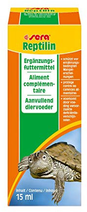 sera Reptilin 15 ml - Vitamine für vitale Reptilien - eine schmackhafte Emulsion aus 12 wertvollen Vitaminen zum Auftropfen auf das Futter oder fürs Trinkwasser