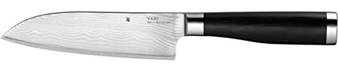 WMF Yari Santoku Messer 31 cm, japanischer Spezialklingenstahl, 67 Lagen Griff aus Pakkaholz, Damaszener Klinge 16,5 cm