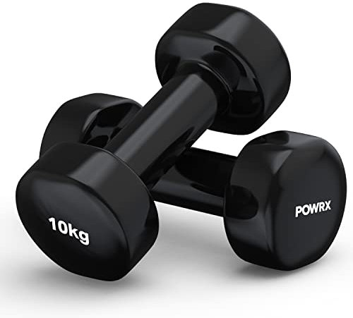 Vinyl Hanteln Paar I Kurzhanteln Gewichte ideal für Fitness Gymnastik Aerobic Pilates 0,5 kg – 10 kg I Kurzhantel 2er Set in versch. Farben und Gewichten