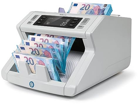 Safescan 2250 Geldzählmaschine, zählt sortierte Banknoten - Banknotenzähler mit 3-facher Echtheitsprüfung - zählt sortierte Banknoten aller Währungen