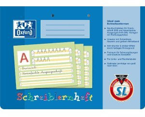 Oxford Schreiblernheft A4 quer Lineatur SL VE=16 Blatt