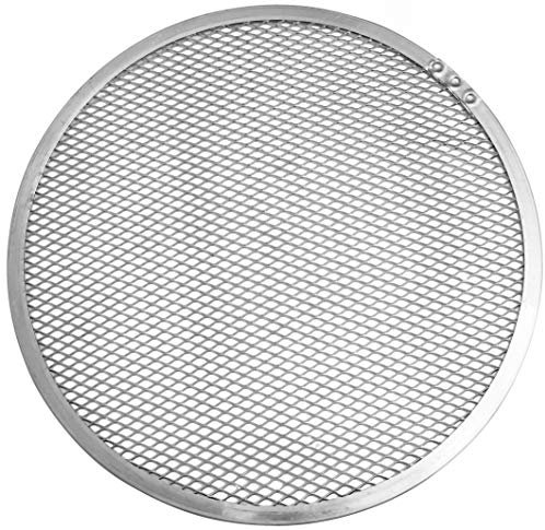 FMprofessional Teglia Vassoio Tondo Forato per Pizza Ø28cm in Alluminio, texture a griglia Strumento adatto per Pizza adattamente Cotta Versatile per Raffreddare e Scongelare
