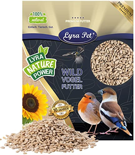 Lyra Pet® | 25 kg Sonnenblumenkerne Geschält | Vogelfutter für das Ganze Jahr | Premium Wildvogelfutter | Idealer Energiespender für Sommer und Winter | Vogelstreufutter für Wildvögel | Ohne Schale