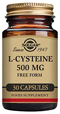Solgar L-Cysteine 500 mg - 30 Vegetable Capsules | Essential Amino Acid Supplement - Supports Metabolism, Hair, Skin & Nails - Vegan, Gluten Free & Kosher