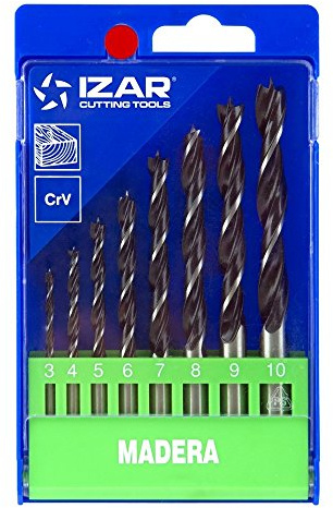 Izar 30226 – Lot de 8 forets à bois CRV 3-10 (1640)