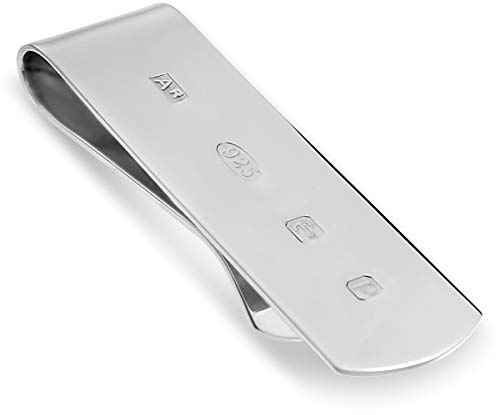 Alexander Castle Slim Solid 925 Sterling Silver Featured Hallmark Money Clip for Men with Jewellery Gift Box - Men's Gifts