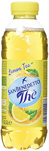 San Benedetto, Thè Freddo al Limone, 12x500 ml Bevanda Dissetante Analcolica, Gusto Fruttato, Tappo Click, Senza Conservanti e Coloranti