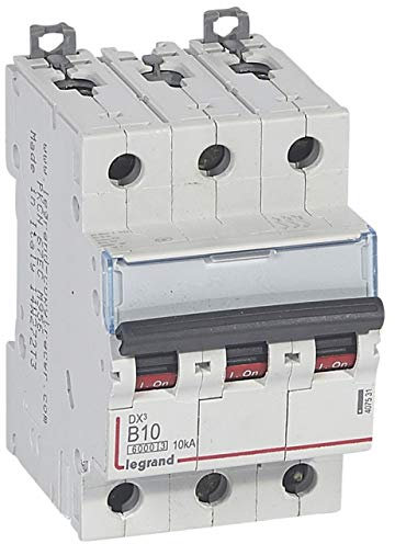 Disjoncteur DX³6000-3P 400V~ 10A - courbe B - 3 modules