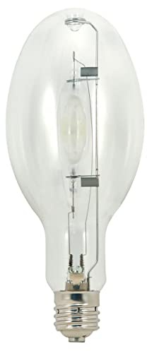 Satco S5841 4200K 320-Watt Clear Pulse Start Universal Mount Mogul Base ED28 Metal Halide Lamp