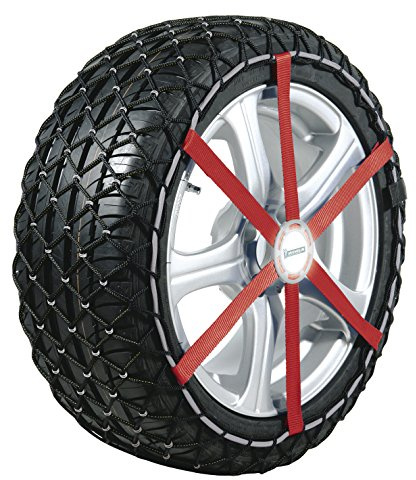 Michelin 92302 Cadenas de nieve de tela para coche (compatible con ABS y ESP, certificado TÜV/GS y ÖNORM), Easy Grip J11, 2 piezas