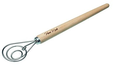 Kitchen Craft - Frusta per Impasto, in Acciaio Inox, 34 cm, Colore: Marrone