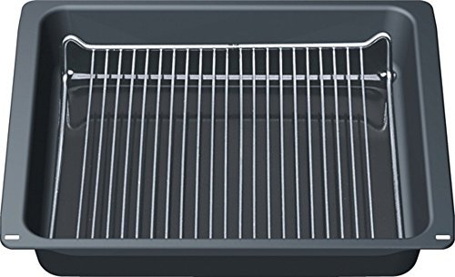 Siemens HZ333003 Mikrowellenzubehör/Kochfeld/Extra tiefe Pfanne mit Einlegerost/Ideal für große Braten