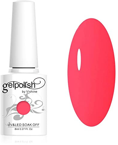 Vishine Smalto Semipermente per Unghie in Gel UV LED Smalti per Unghie Colori per Soak Off Manicure e Pedicure 8ml 1pzs - #1557
