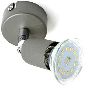 Dapo LED Strahler Spot LINOS titan 1 flammig Fassung GU10 Deckenlampe Wandleuchte Wandspot Deckenspot