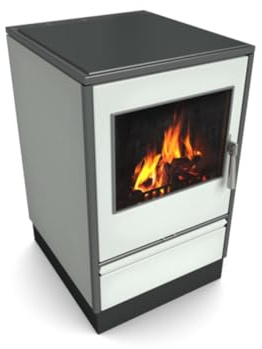 Glutos Holzherd HHS 03 S | weiß | Scharnier rechts| 6,5 kW