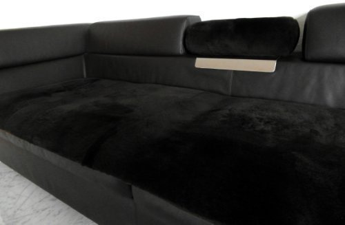 Förster-Fellnest Tolle Vera Pelle Agnello Letto di Pelliccia Riposo e/o Rivestimento in Marrone/Marrone Scuro - Accogliente Coprisedile Come Screen Saver Sedile o Anche Tappeto e Decorativa