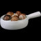 Holst Porzellan SPL 006 Schneckenpfanne mit Stielgriff und 6 Mulden, weiß, 12.5 x 12.5 x 4 cm