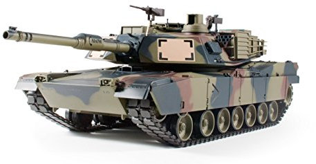TORRO M1A2 Abrams Pro-Edition BB Panzer Tarnlackierung mit Metallketten 1:16