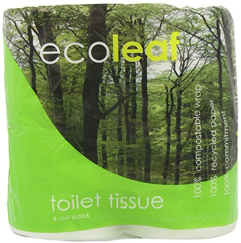 ecoleaf von Suma ecoleaf Toilettenpapier 4 Rollen (10 Stück, insgesamt 40 Rollen)