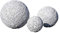 CLGarden Granit Kugeln 3 Massive gestockte Granitkugeln Gartenkugeln 3er Set