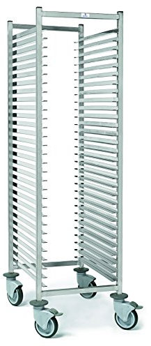 Chariot pâtissier professionnel La Brunoise 600 x 400 mm en acier inoxydable à 15 niveaux