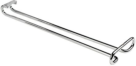 Emuca - Gläserhalter zum Aufhängen, gläserschiene zum barmöbel oder Regal, Stahl verchromt, länge 41cm
