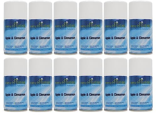 FULL CASE of 12 easy HYGIENE TUTTI FRUTTI Automatic aerosol Air Freshener Dispenser Refills auto fresh spray cans