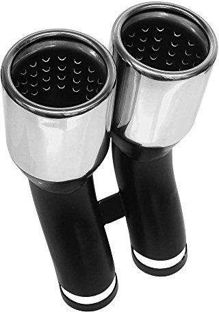 Carpoint 2218767 Auspuffblende inox doppelt - 45 mm
