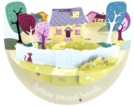 Santoro Popnrock 3D-Karte - Home Sweet Home