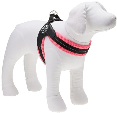 TRE PONTI Easy Fit Mesh Fix Neon Hundsele, Storlek 3, Rosa